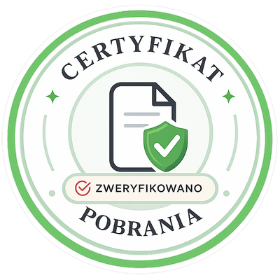 Certyfikat pobrania